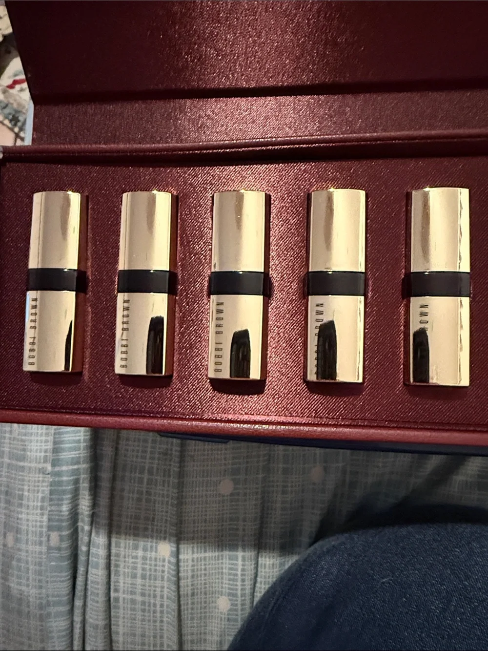 Bobbi Brown Mini Lip Set - Metallic Silver & Deep Burgundy